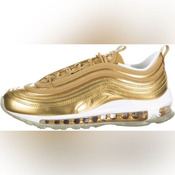 Nike Air Max 97 LX Metallic Gold Sneakers Size 6 - Picture 4 of 12